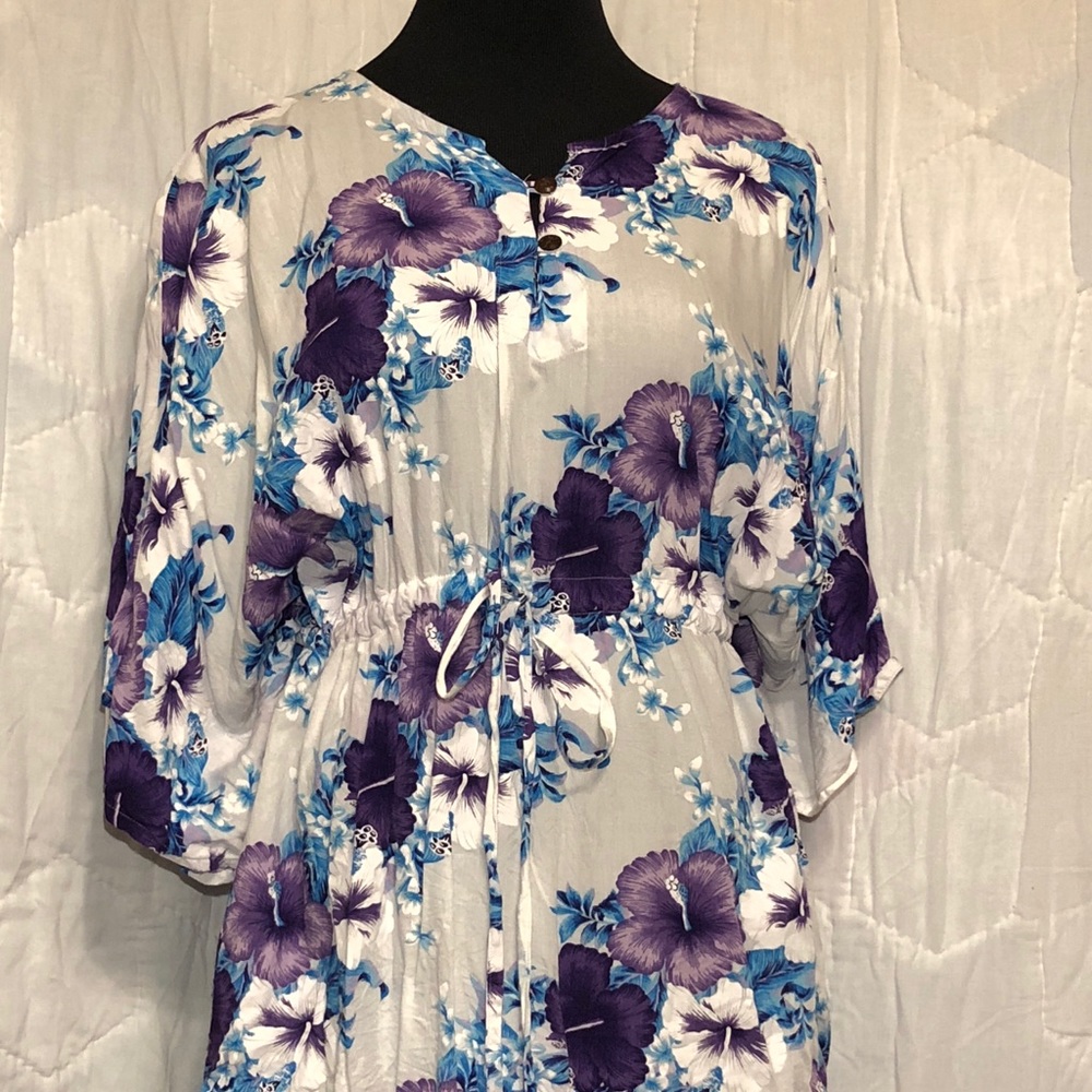 OS tropical group scarf top